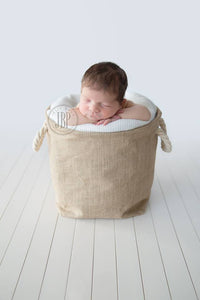 Burlap Sack with Rope Handles LAST ONE LEFT